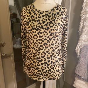 Express cheetah long sleeve top. Size XS